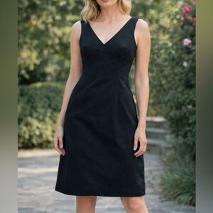 VINTAGE ABS Allen Schwartz Black Gingham Dress